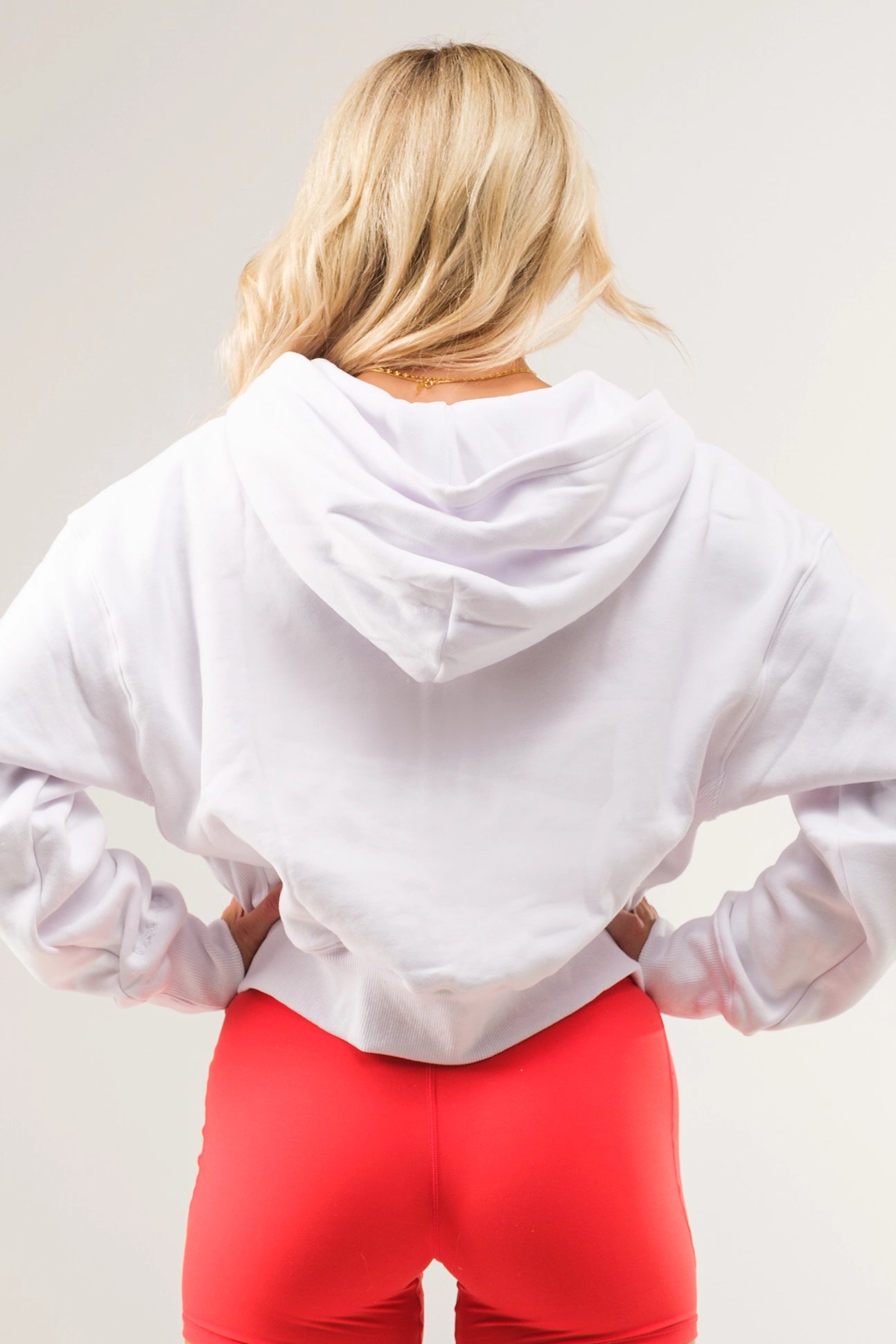 White Essential Zip Up