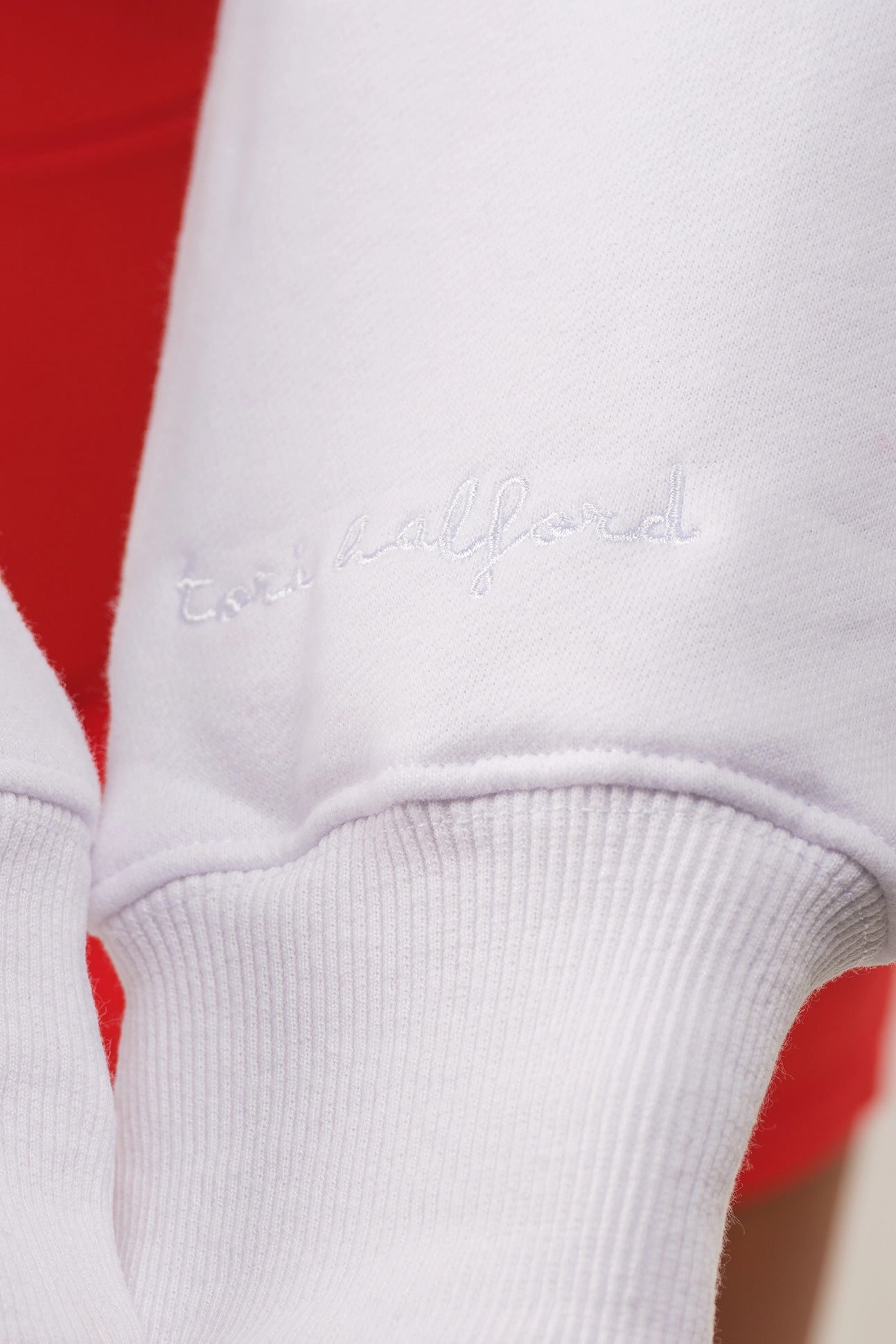 White Essential Zip Up