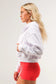 White Essential Zip Up